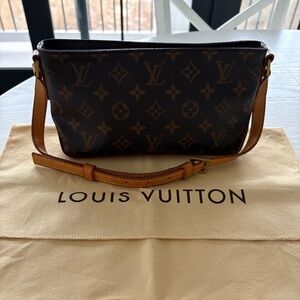 Louis Vuitton Monogram Canvas Shoulder Bag AUTHENTIC
